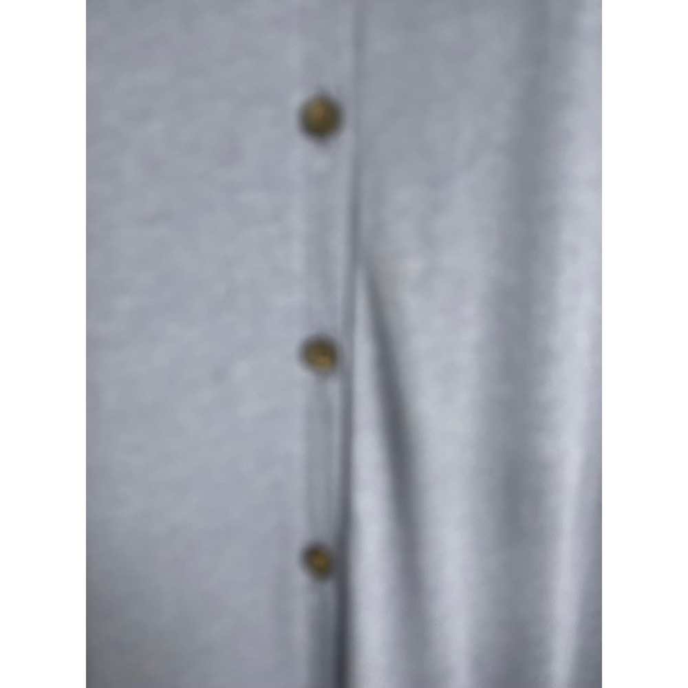 Madewell Womens 2X Blue Button Front Knit Midi Dress Long Sleeve - Picture 12 of 13
